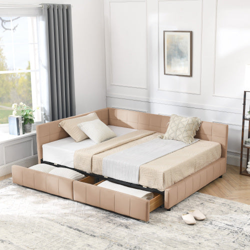 Full Size Storage Upholstered Tufted Bed Frame, Sofa Bed Frame with Comfortable Backrest and Armrests, Full Size Bed for Bedroom, Living Room,Velvet