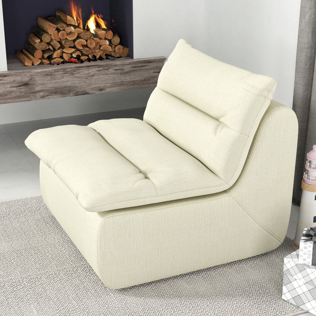 Lazy Floor Sofa,Modern armless and backless sofa chair,Comfy Accent Bean Bag Couch,suitable for living room bedroom office