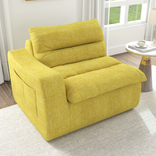Lazy Floor Sofa,Modern armless and backless sofa chair,Comfy Accent Bean Bag Couch,suitable for living room bedroom office