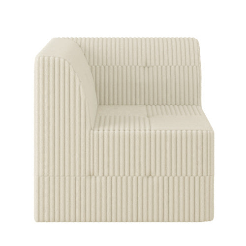 Corner sofa Compressed Sectional Sofa Modern Minimalist Style Corduroy Couch, Sleeper Sofa for Living Room, Bedroom, Comfy Compressed Sofa Couch Space-Efficient Design