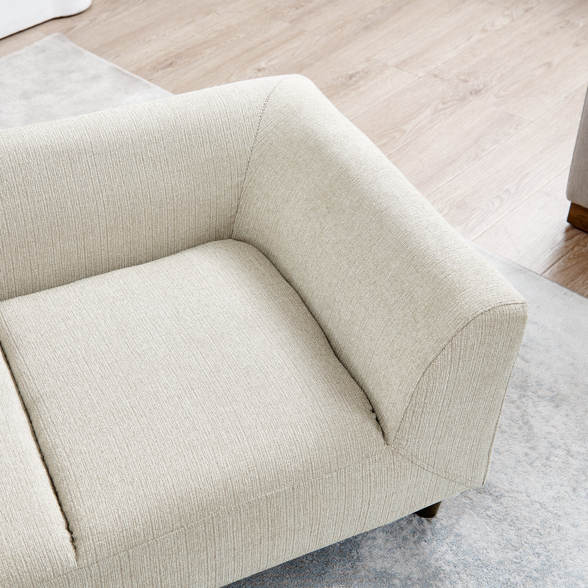 Modern Pet Sofa with Backrest & Armrests, Rectangular Design for Medium & Large Dogs, Soft Cushion for Ultimate Comfort