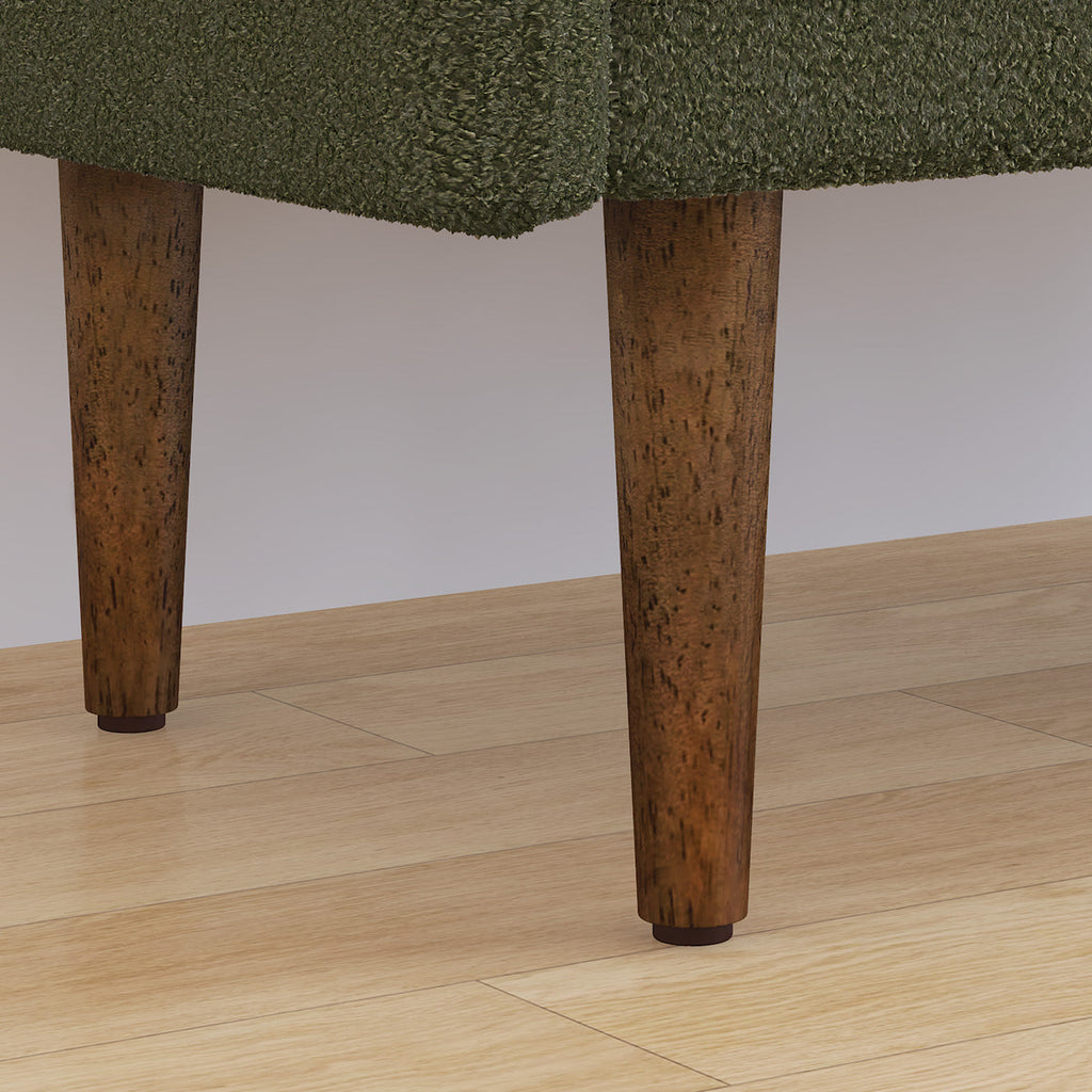 Teddy Velvet Storage Ottoman Chair with Hidden Storage Space, Soft & Stylish, Ideal for Apartments, Living Rooms, Bedrooms